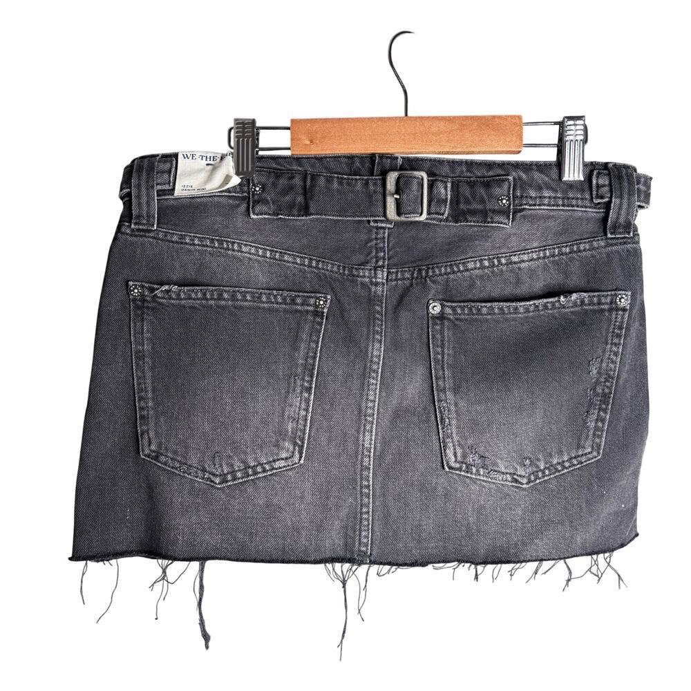 Free People We The Free Izzie Denim Mini Skirt Smokeshow Size 26 - Picture 6 of 7